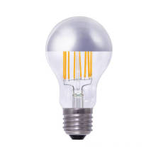 6W A60 Silver Mirror Dimmable LED Bulb with Transparent